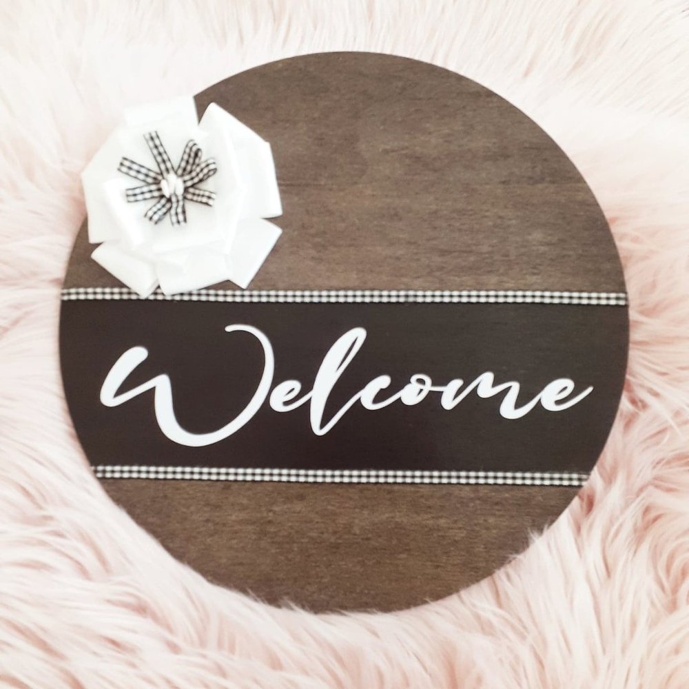 Beautiful Welcome Sign